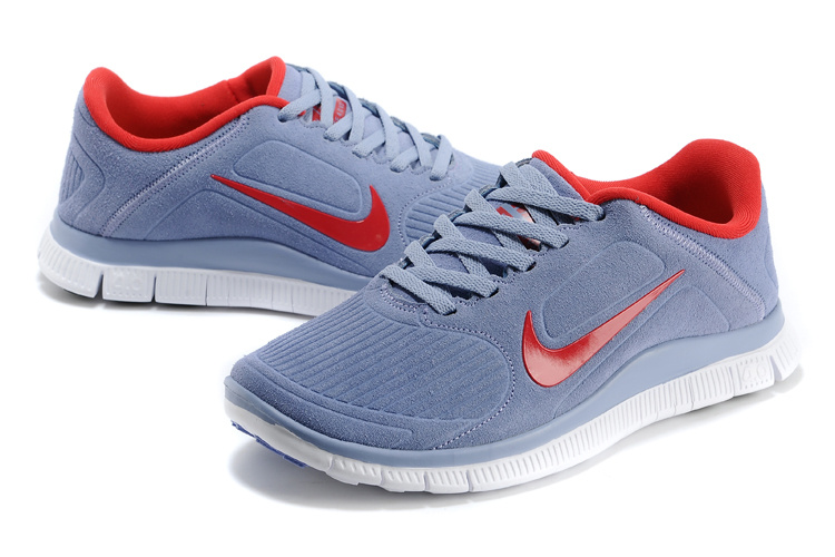 Women Nike Free 5.0 Suede Grey Red