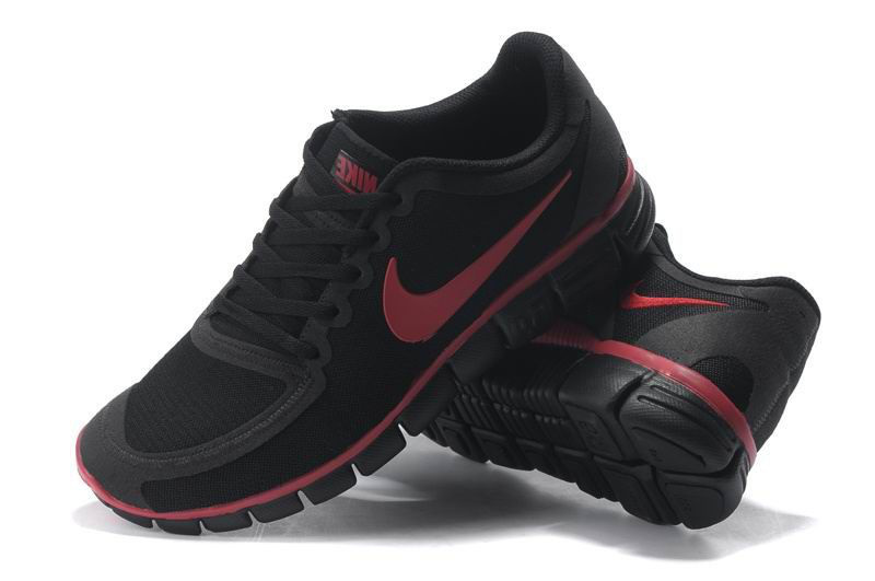 Nike Free 5.0 V4 Black Red Running Shoes