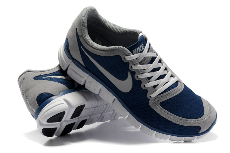 Nike Free Run 5.0 V4 Blue Grey White Running Shoes