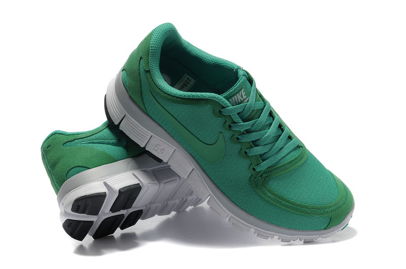 Nike Free 5.0 V4 Green White Running Shoes - Click Image to Close