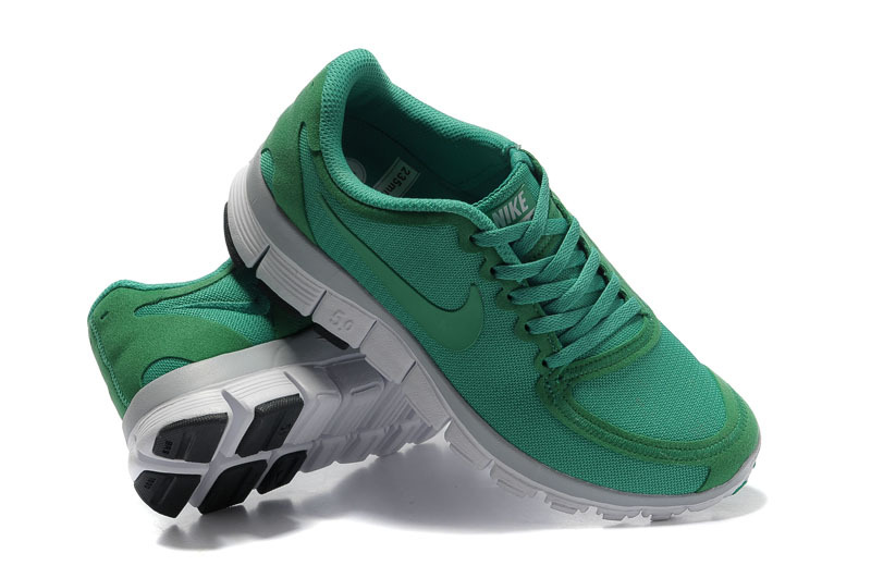 Nike Free Run 5.0 V4 Green White Running Shoes - Click Image to Close