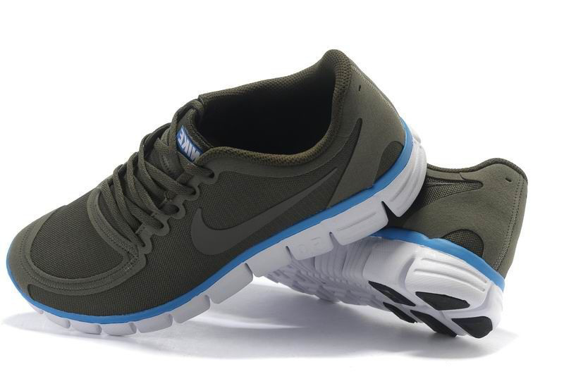Nike Free 5.0 V4 Grey Blue White Running Shoes - Click Image to Close