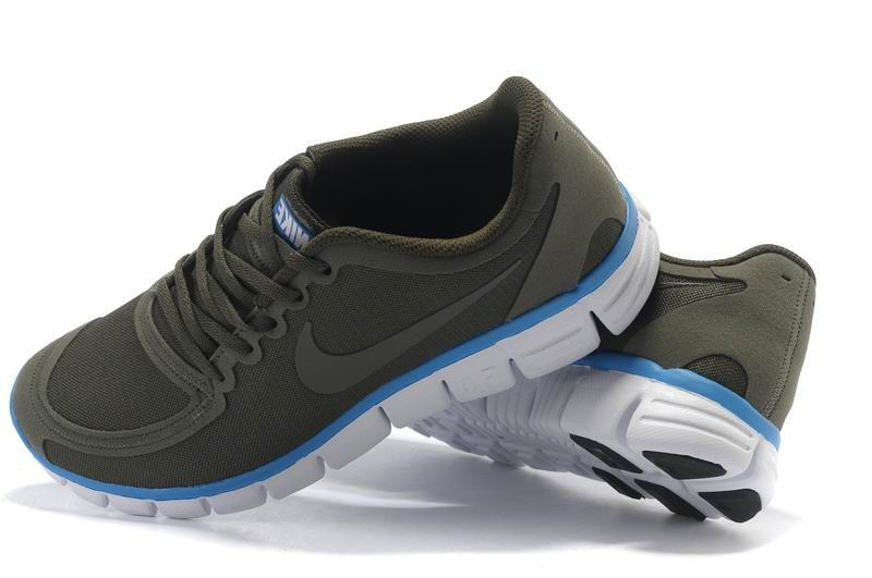 Nike Free Run 5.0 V4 Grey Blue White Running Shoes - Click Image to Close