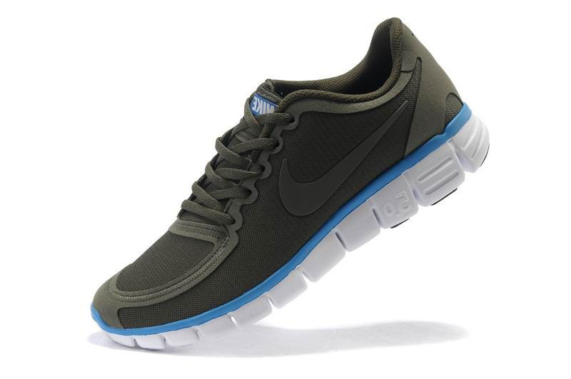 Nike Free Run 5.0 V4 Grey Blue White Running Shoes - Click Image to Close
