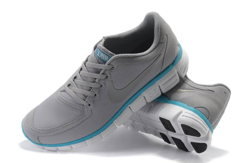 Nike Free Run 5.0 V4 Grey White Running Shoes - Click Image to Close