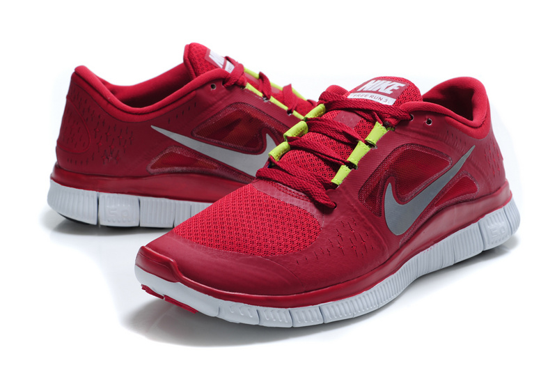 Nike Free 5.0 Wine Red White Shoes