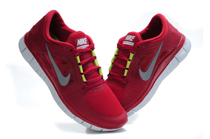 Nike Free 5.0 Wine Red White Shoes