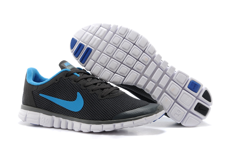 Nike Free Run.3.0 Boutique Black Blue Women's Sport Shoes - Click Image to Close