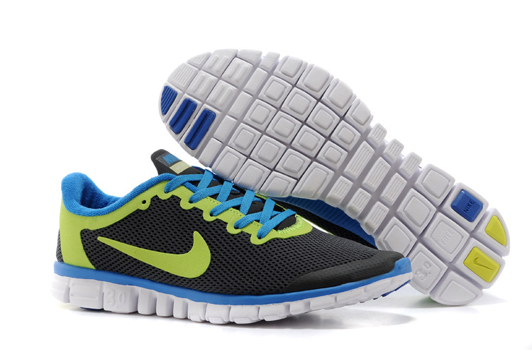 Nike Free Run.3.0 Boutique Black Green Blue Women's Sport Shoes