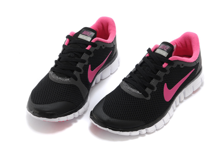 Nike Free Run.3.0 Boutique Black Pink Women's Sport Shoes