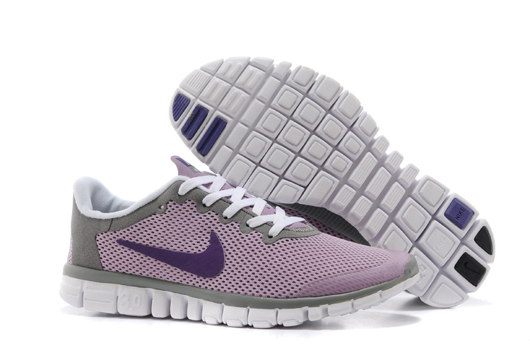 Nike Free Run.3.0 Boutique Pink Grey Purple Women's Sport Shoes - Click Image to Close