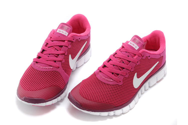 Nike Free Run.3.0 Boutique Pink White Women's Sport Shoes - Click Image to Close