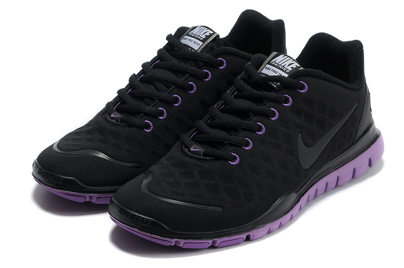 Women Nike Free TR Fit Black Purple Running Shoes