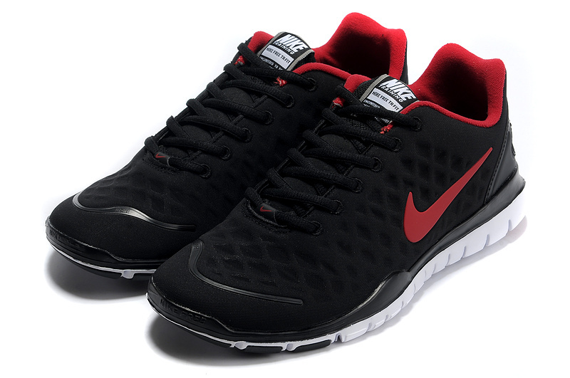 Nike Free TR Fit Black Red Running Shoes - Click Image to Close