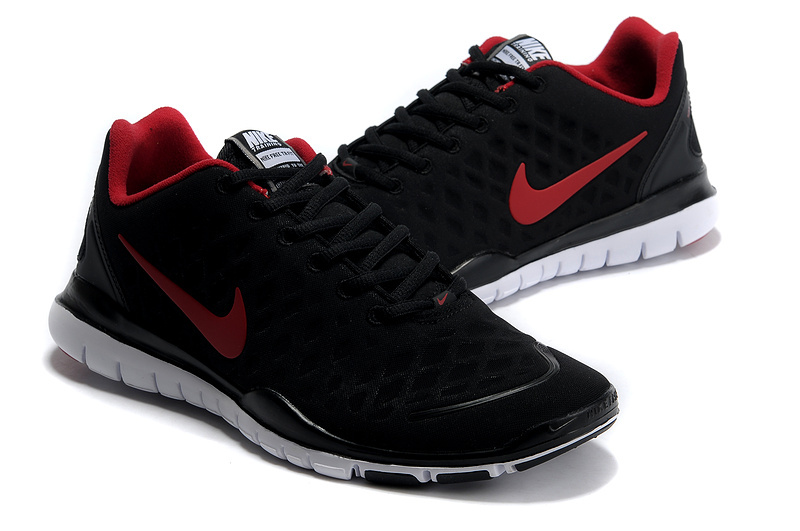 Nike Free TR Fit Black Red Running Shoes - Click Image to Close
