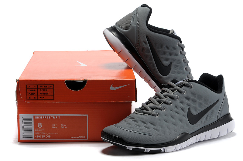Nike Free TR Fit Dark Grey Black Running Shoes - Click Image to Close