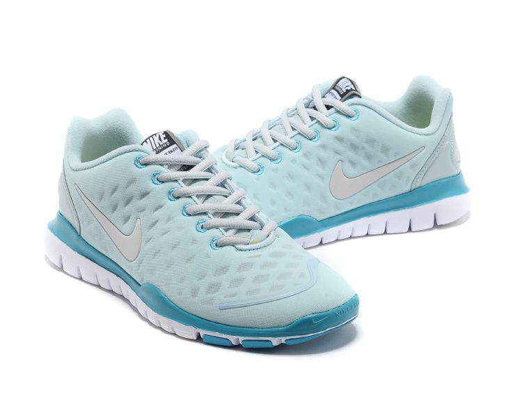 Women Nike Free TR Fit Light Blue Grey Running Shoes