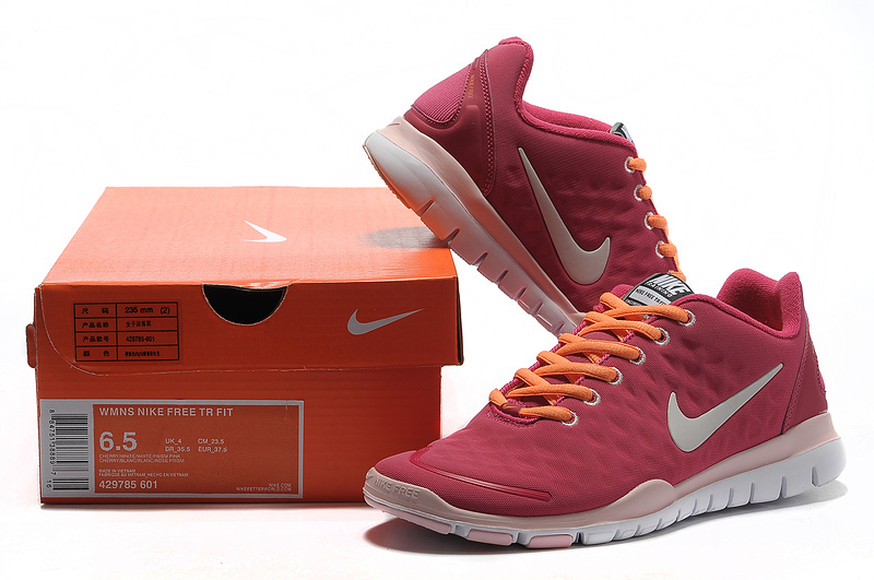 Women Nike Free TR Fit Plum White Running Shoes