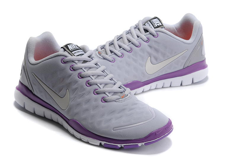 Women Nike Free TR Fit White Purple Grey Running Shoes