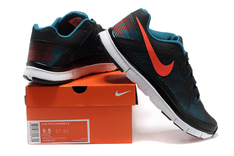 Nike Free 3.0 Trainer Black Blue Orange Shoes