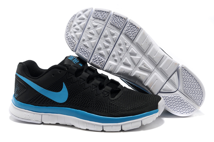 Nike Free 3.0 Trainer Black Blue Shoes - Click Image to Close