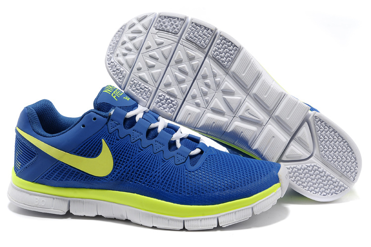 Nike Free 3.0 Trainer Blue Yellow Shoes