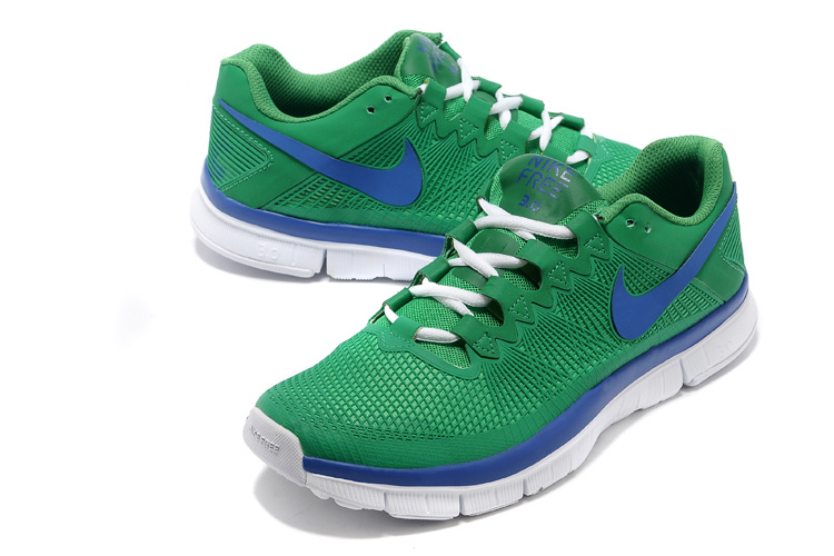 Nike Free 3.0 Trainer Green Blue White Shoes