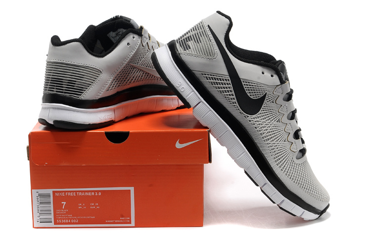 Nike Free 3.0 Trainer Grey Black Shoes - Click Image to Close
