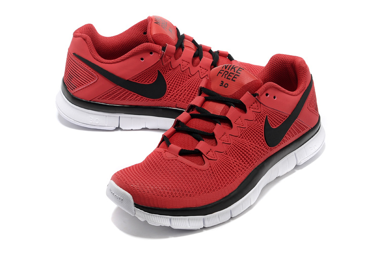 Nike Free 3.0 Trainer Red Black Shoes