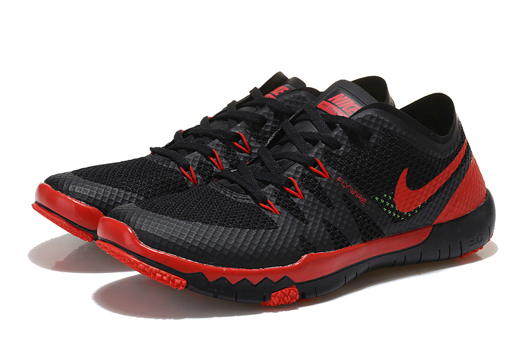 Nike Free 3.0 V3 Trainer Black Red Shoes - Click Image to Close
