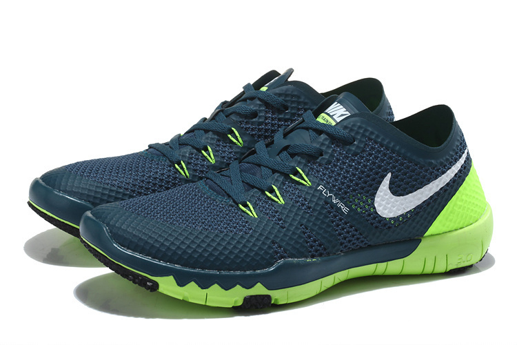 Nike Free Trainer 3.0 V3 Deep Blue Green Running Shoes - Click Image to Close