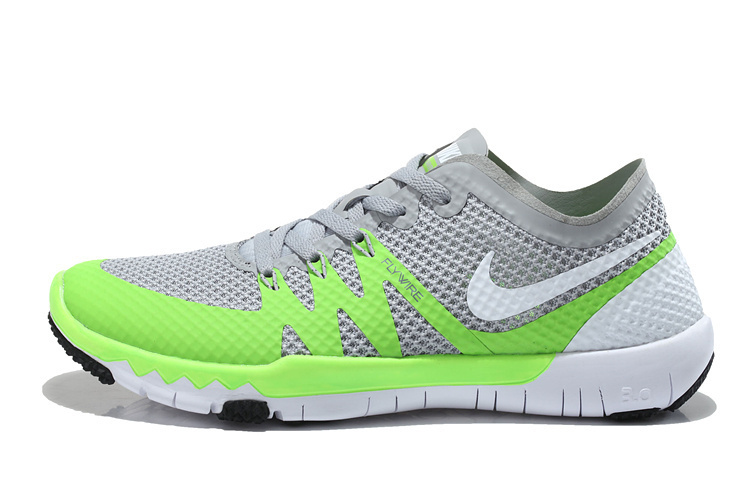 Nike Free Trainer 3.0 V3 Grey Green White Running Shoes