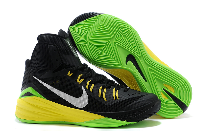 Nike Hyperdunk XDR 2014 Black Gras Green Shoes - Click Image to Close