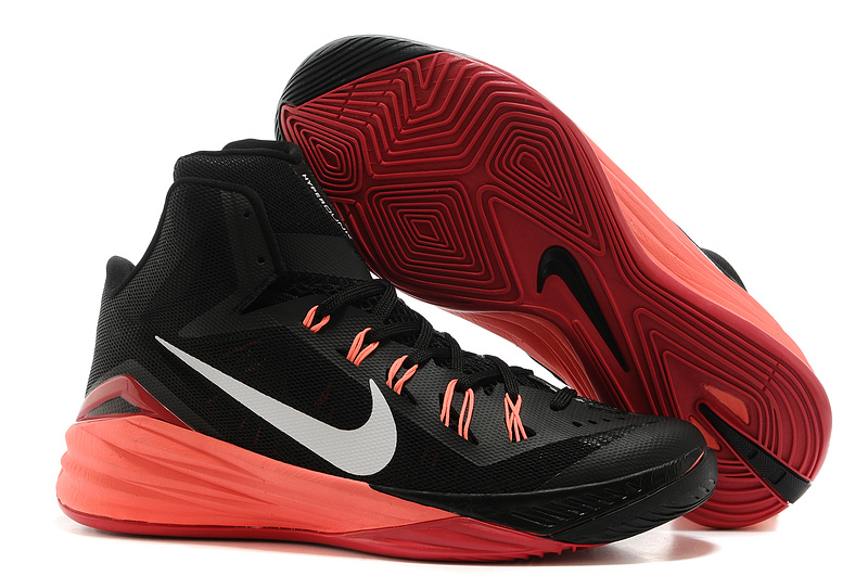 Nike Hyperdunk XDR 2014 Black Wine Red Shoes - Click Image to Close