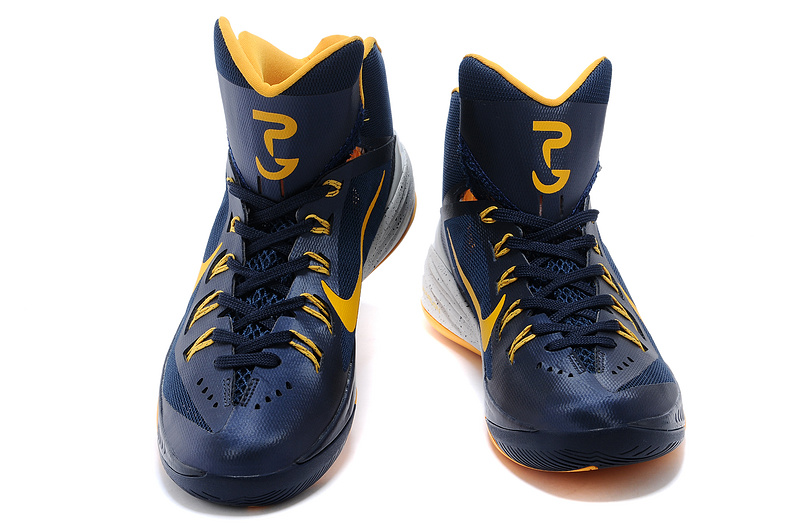 Nike Hyperdunk XDR 2014 Dark Blue Gloden Shoes - Click Image to Close