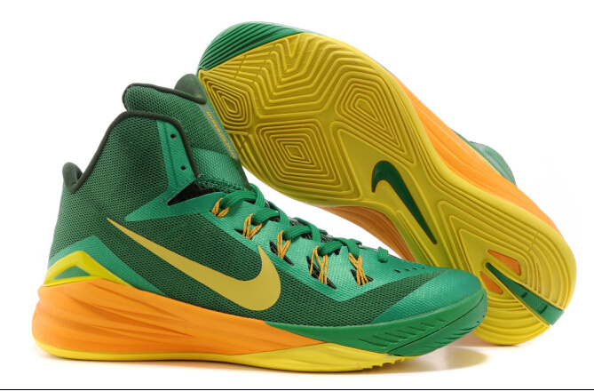 Nike Hyperdunk XDR 2014 Green Yellow Shoes - Click Image to Close