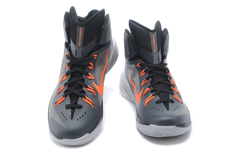 Nike Hyperdunk XDR 2014 Grey Orange Shoes - Click Image to Close