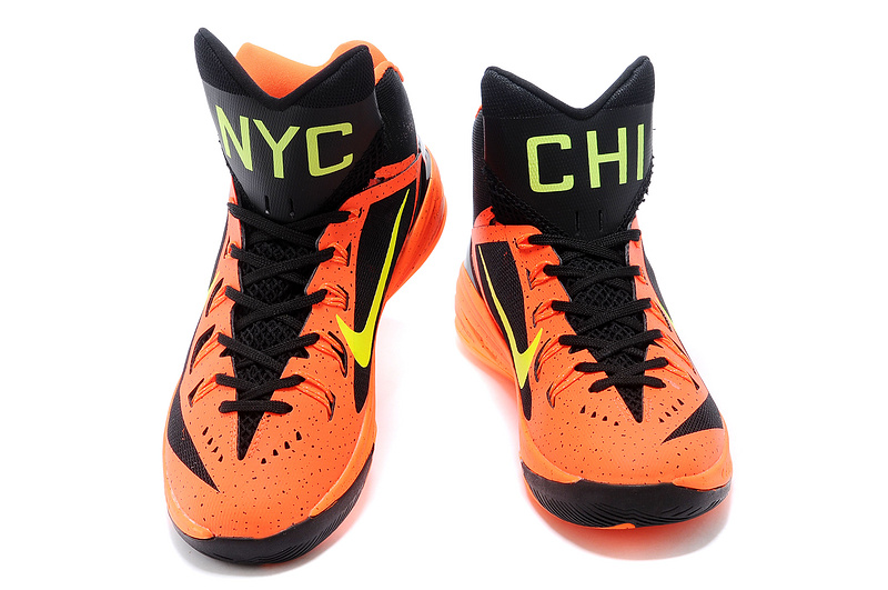 Nike Hyperdunk XDR 2014 Orange Black Green Shoes - Click Image to Close