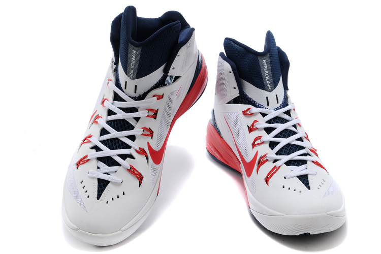 Nike Hyperdunk XDR 2014 White Blue Red Shoes