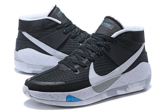 Nike KD 13 Black Grey Blue Shoes - Click Image to Close