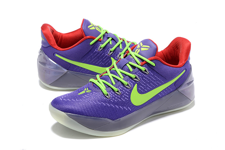 Nike Kobe A.D Purple Green Black Shoes For Women - Click Image to Close