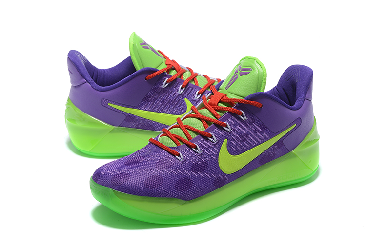 Nike Kobe A.D. Cheetah Purple Green Red Shoes