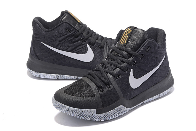 Nike Kyrie 3 Black Grey Gold Shoes For Women