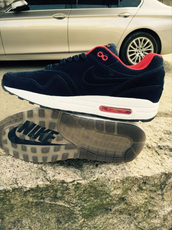 New Nike LAB Air Max 1 Black Red White Running Shoes - Click Image to Close