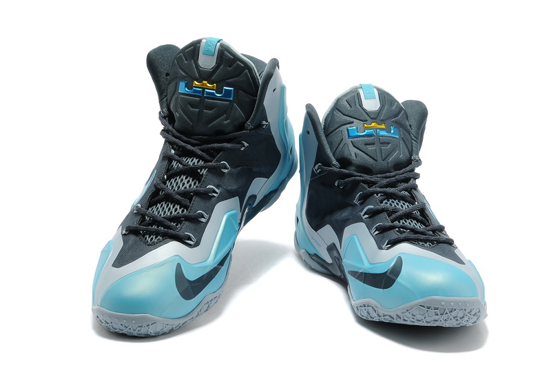 Nike Lebron 11 Carbon Grey Blue Basktabll Shoes