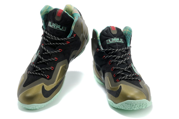 Nike Lebron 11 Gloden Steel Moon Basktabll Shoes - Click Image to Close