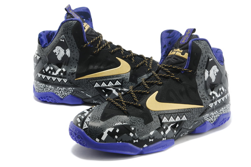 Nike Lebron 11 The Black Basktabll Shoes - Click Image to Close