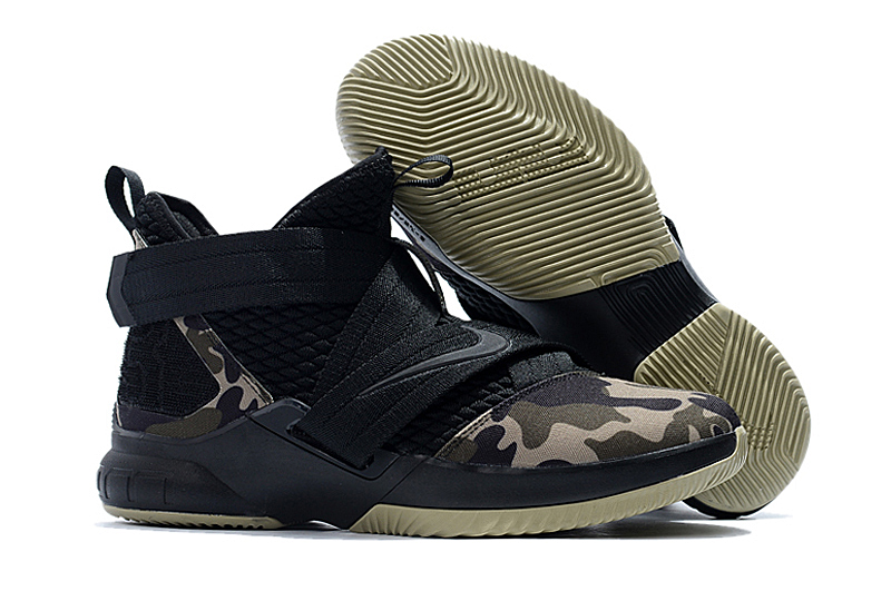 Nike Lebron 12 Black Camou Shoes