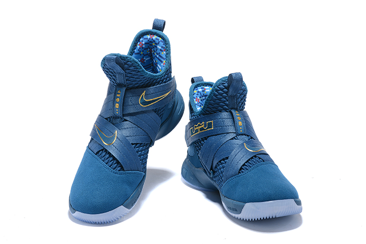 Nike Lebron 12 Solider Phillipies Blue Shoes - Click Image to Close