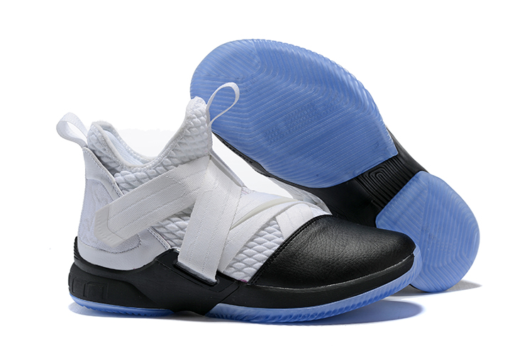 Nike Lebron 12 Solider White Black Shoes
